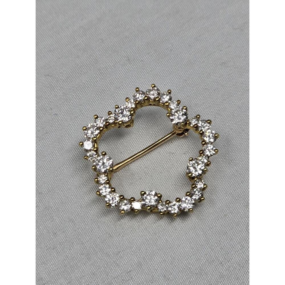 Vtg Kurt Wayne 18k Gold 1.74ctw Master Diamond Br… - image 5